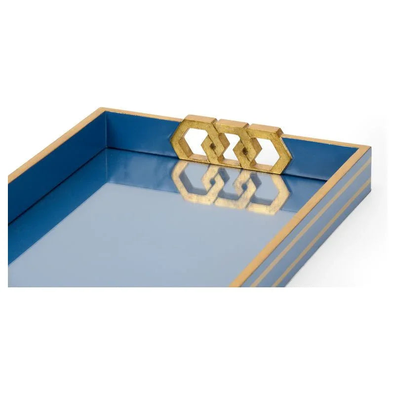 Copas Honeycomb Patterned Serving Tray - LOOMLAN - Chelsea House - Trays