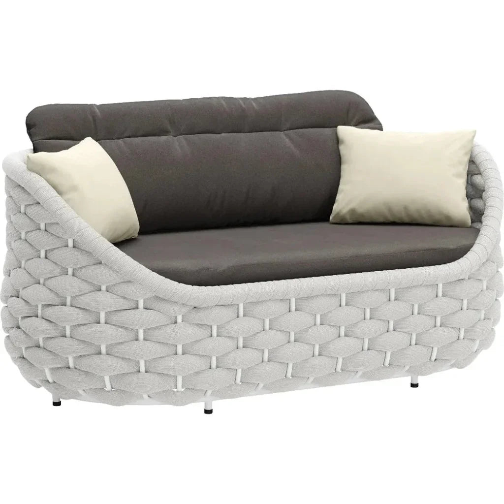 Coral Reef Loveseat Gray - LOOMLAN - Zuo Modern - Outdoor Sofas & Loveseats