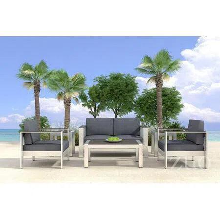 Cosmopolitan Sofa Gray - LOOMLAN - Zuo Modern - Outdoor Sofas & Loveseats