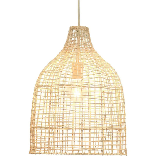 Cottage Beach Decor Cream Rattan Whisper Pendant - LOOMLAN - Jamie Young - Pendants