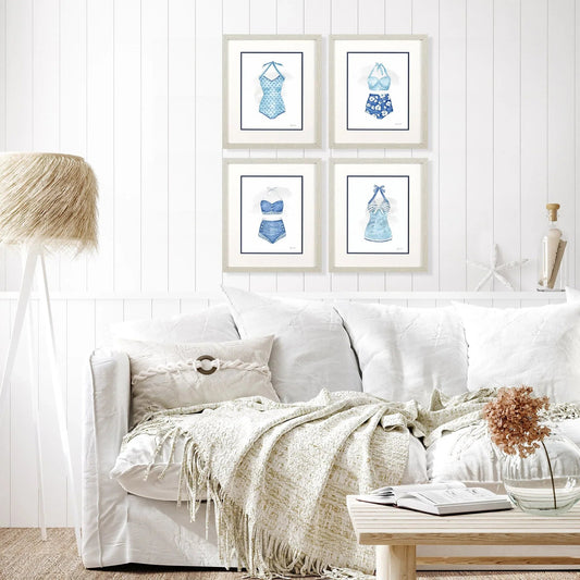 Cottage at the Cape Framed Wall Art 4PC