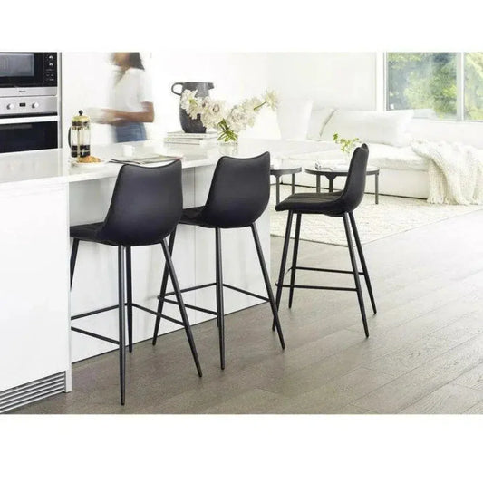 Counter Stool Black Set Black Contemporary - LOOMLAN - Moe's Home - Counter Stools