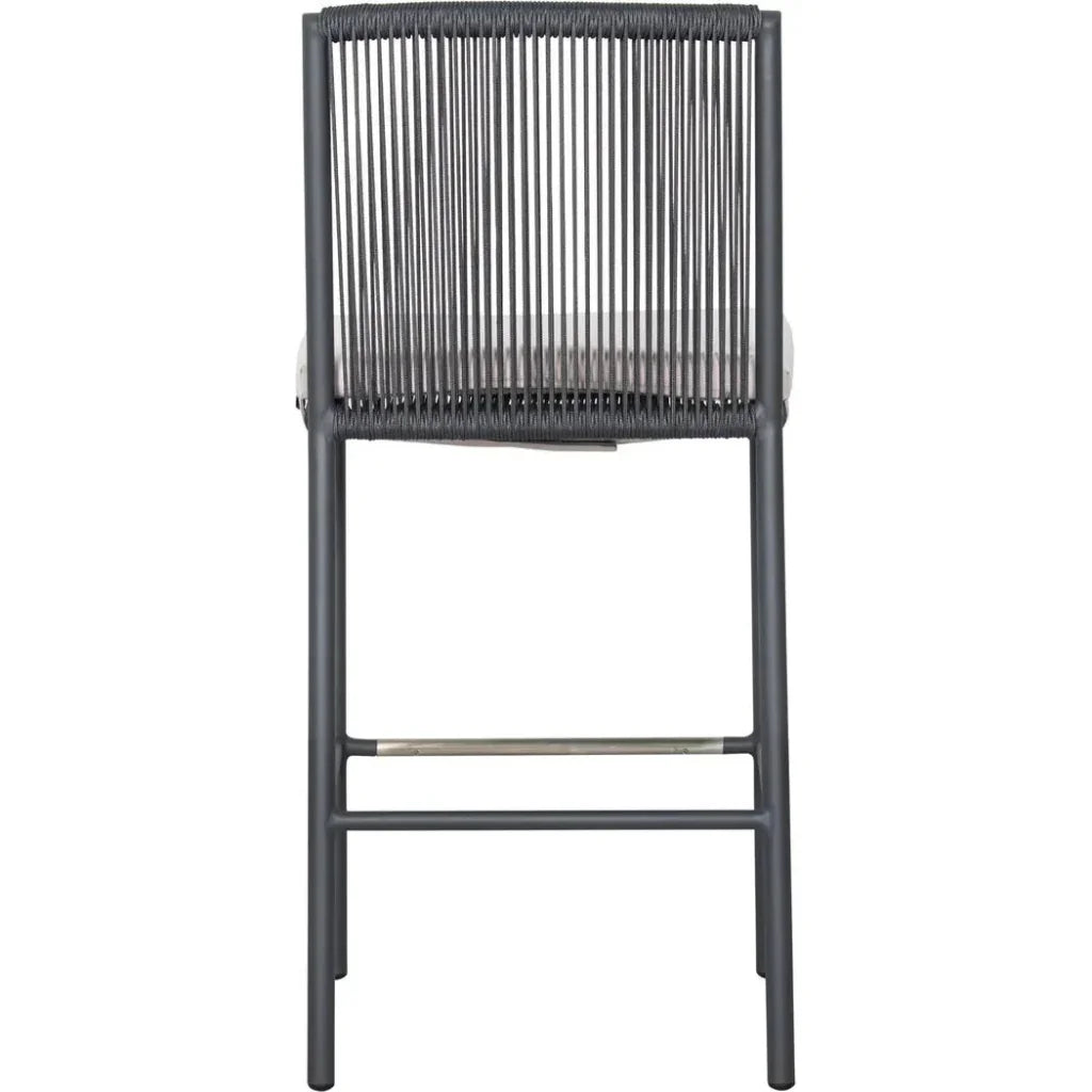 Counter StoolSet of Two - Grey Outdoor-Outdoor Counter Stools-Seasonal Living-LOOMLAN