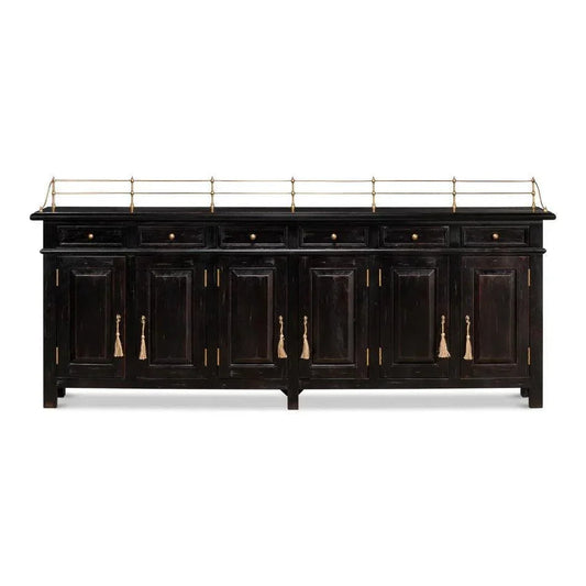 Covent Gardens Sideboard Ebony - LOOMLAN - Sarreid - Sideboards