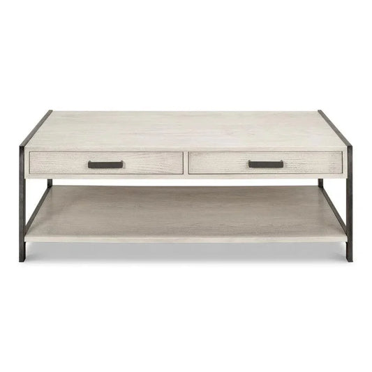 Covet Cocktail Coffee Table With Drawers & - LOOMLAN - Sarreid - Coffee Tables