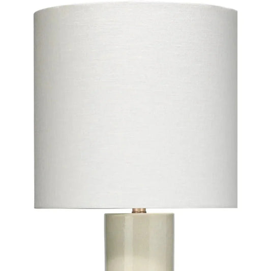 Cream Ceramic Crest Table Lamp - LOOMLAN - Jamie Young - Table Lamps