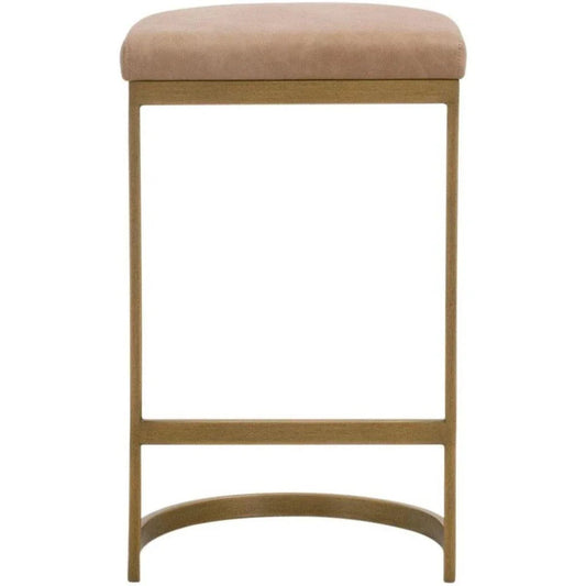 Cresta Counter Stool Gold Finish Best Seller - LOOMLAN - Essentials For Living - Counter Stools