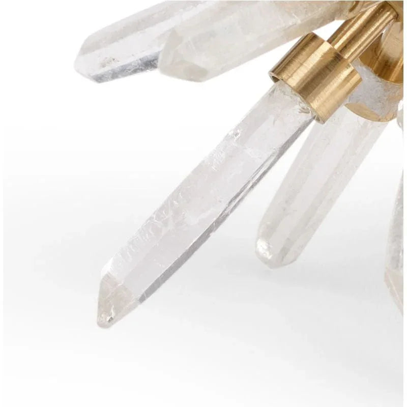Crystal Accent Antique Brass Made Sculpture - LOOMLAN - Chelsea House - Statues & Sculptures