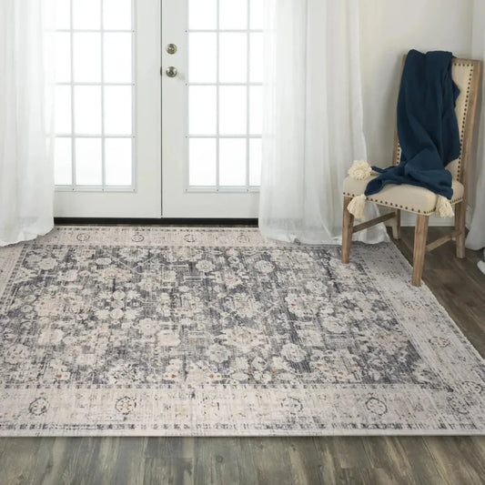 Cury Floral Ivory Area Rugs For Living Room - LOOMLAN - LOOMLAN - Area Rugs