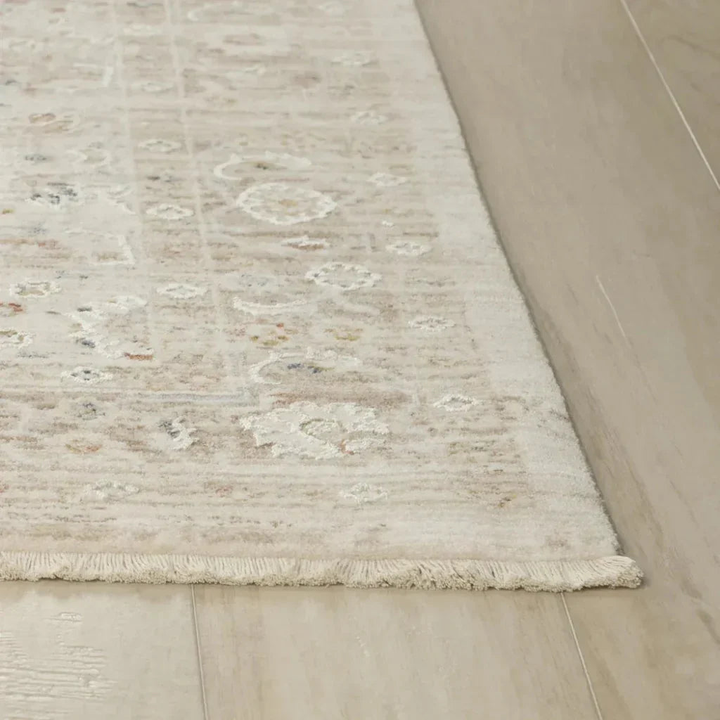 Cutt Floral Natural Area Rugs For Living Room - LOOMLAN - LOOMLAN - Area Rugs