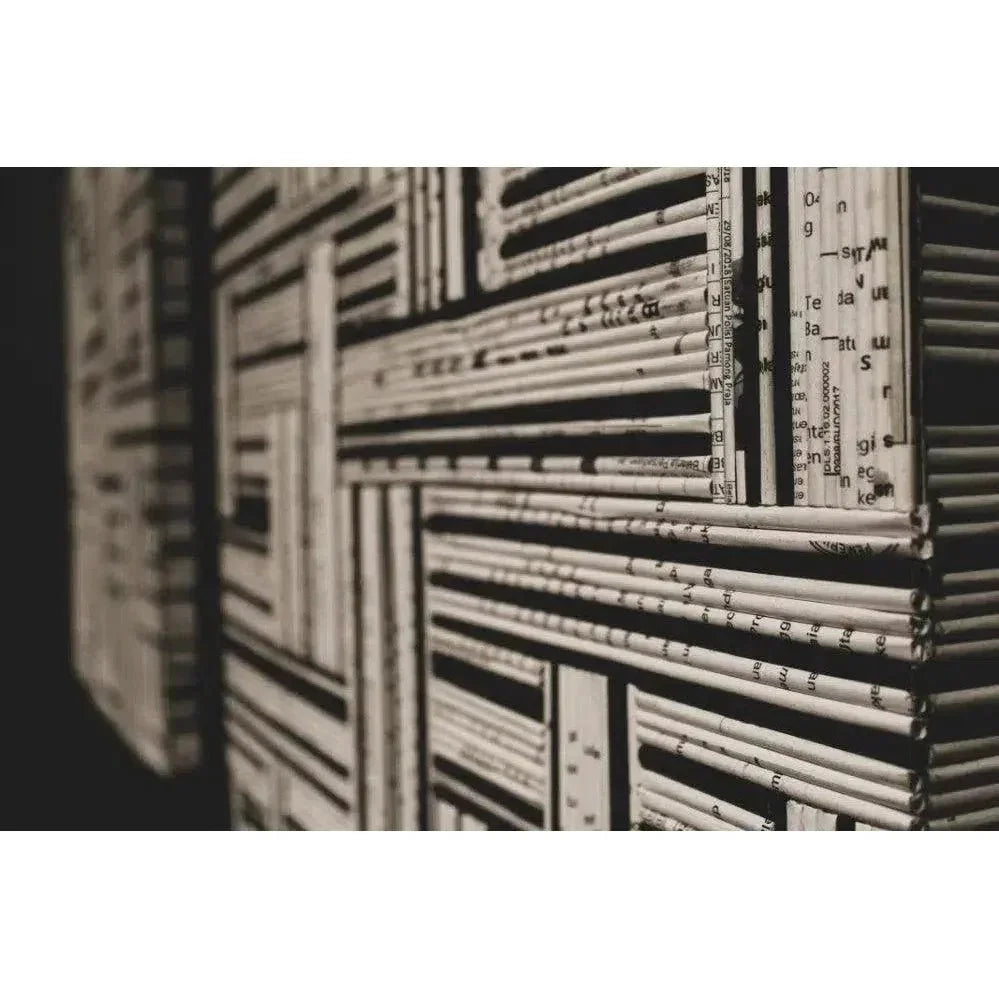 D - Bodhi Canvas Art - Black & White 24" - LOOMLAN - LH Imports - Canvas Art