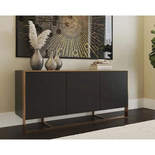 Dalton Wooden Steel Sideboard - LOOMLAN - SUNPAN - Sideboards