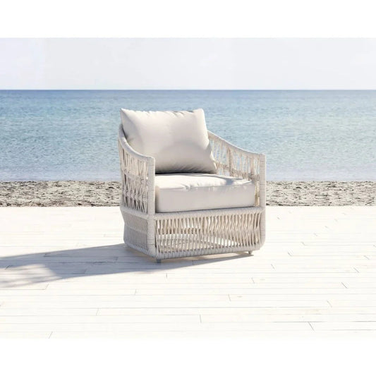 Dana Rope Outdoor Club Chair-Outdoor Accent Chairs-Sunset West-LOOMLAN