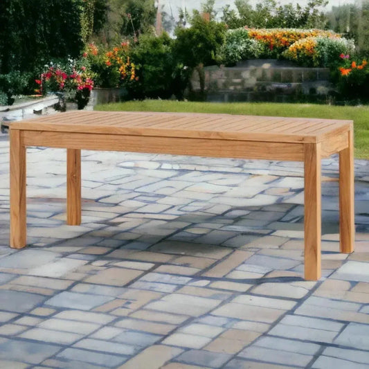 Dane 2-Person Teak Outdoor Bench-Outdoor Benches-HiTeak-LOOMLAN