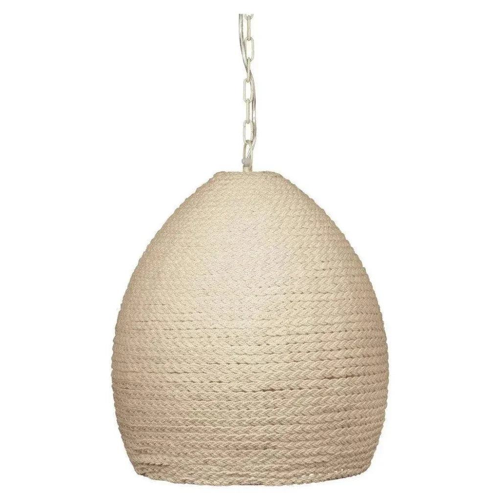 Darley Metal and Rope White Pendant - LOOMLAN - Bassett Mirror - Pendants