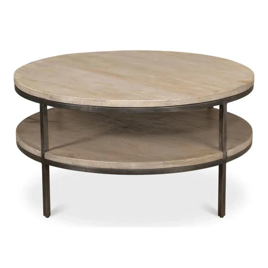 De Stiol Coffee Table Round With - LOOMLAN - Sarreid - Coffee Tables