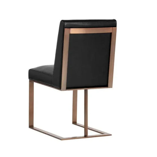 Dean Leather Armless Dining Chair - LOOMLAN - SUNPAN - Dining Chairs