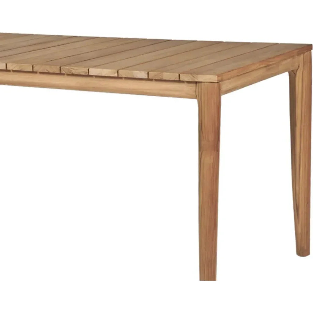 Del Ray 63-inch Rectangular Outdoor Dining Table-Outdoor Dining Tables-HiTeak-LOOMLAN
