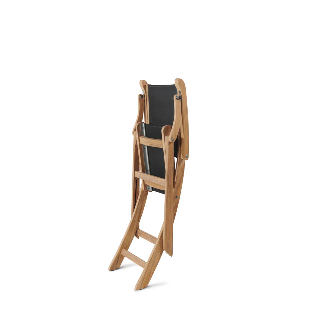 Del Ray Teak Patio Square Dining Set 5PC