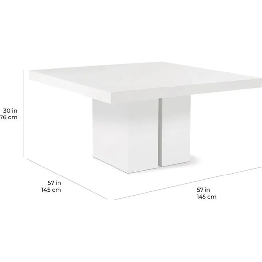 Delapan Dining Table - Grey Outdoor Dining Table-Outdoor Dining Tables-Seasonal Living-LOOMLAN