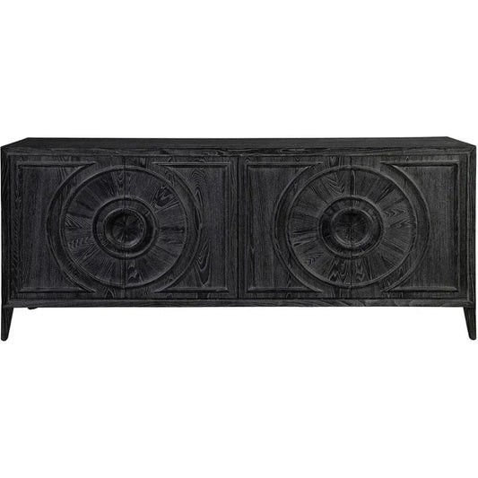 Deroche Wooden Black Sideboard - LOOMLAN - Furniture Classics - Sideboards