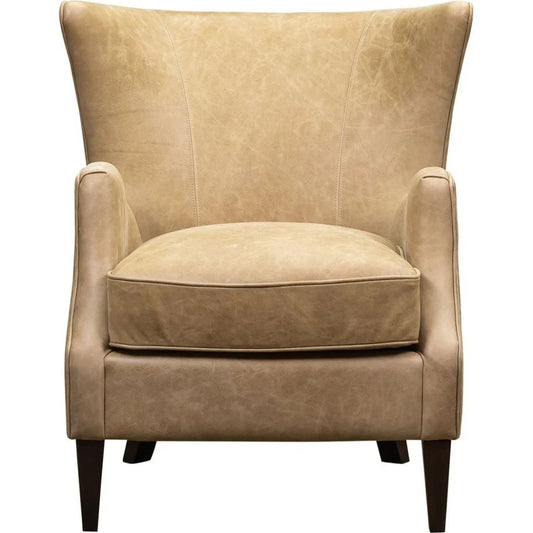 Deville Comfort Style Leather Chair - LOOMLAN - Olivia + Quinn - Club Chairs