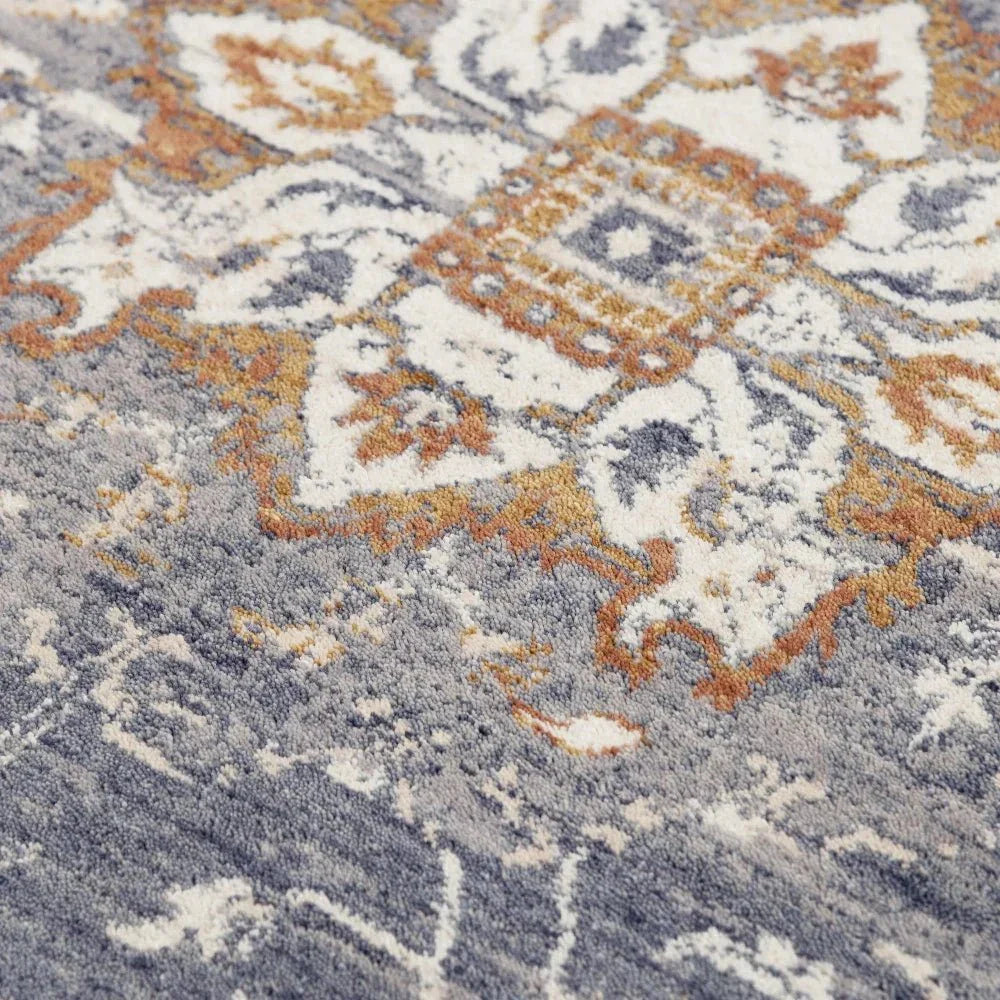 Dewe Medallion Blue Large Area Rugs For Living Room - LOOMLAN - LOOMLAN - Area Rugs