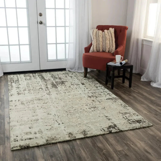 Dhan Abstract Green Large Area Rugs For Living Room - LOOMLAN - LOOMLAN - Area Rugs