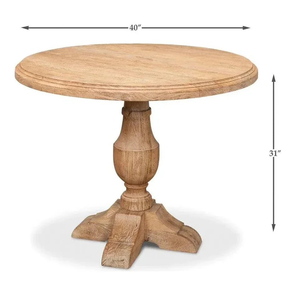 Dinner Friends Round Dining Table Sedona-Dining Tables-Sarreid-LOOMLAN