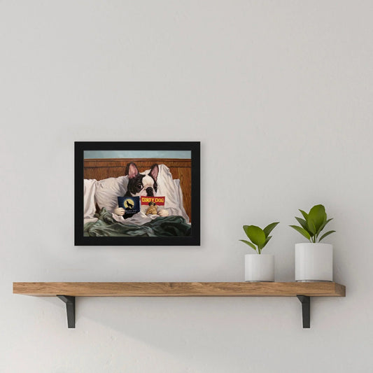 Dirty Dog Hand Finished Framed Wall Art