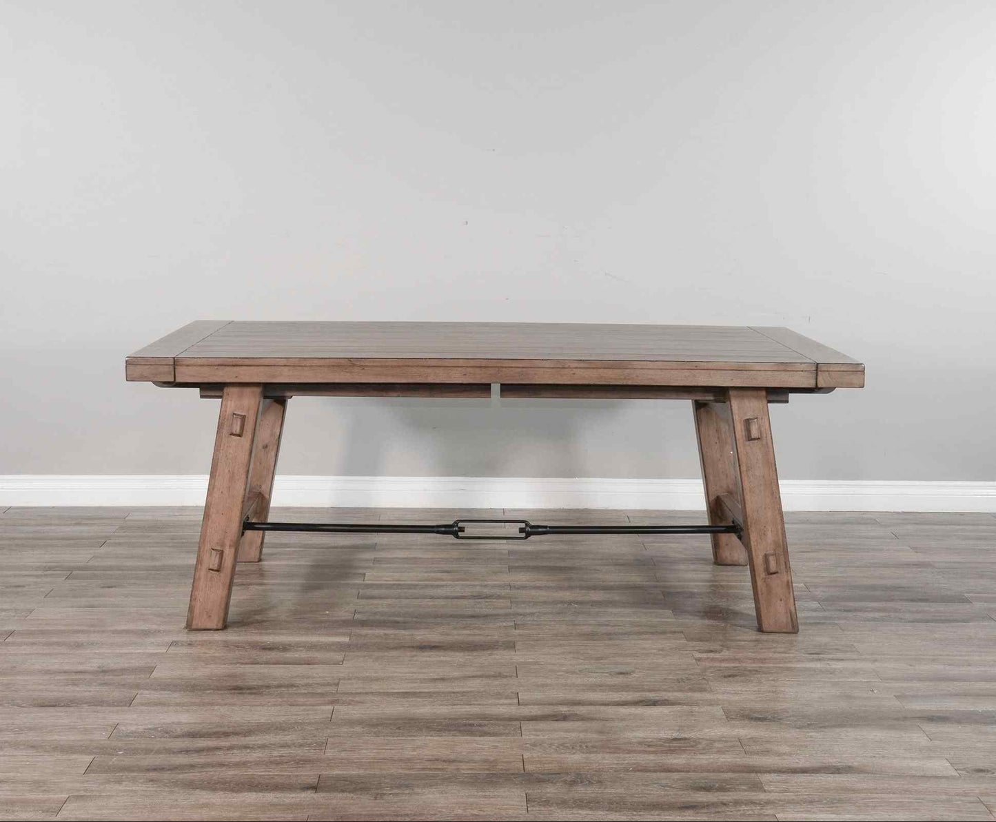 Doe Valley Extendable Dining Table with Turnbuckle-Dining Tables-Sunny D-LOOMLAN