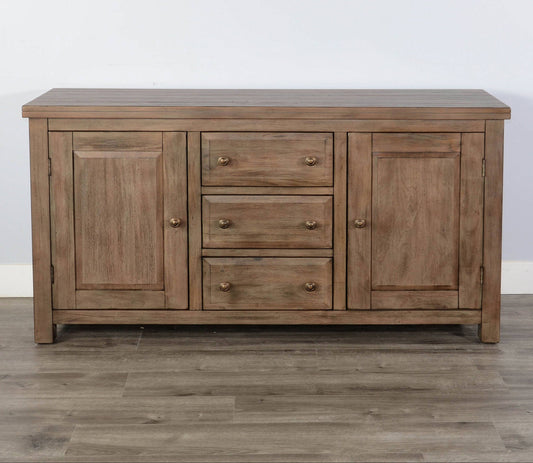 Doe Valley Three Drawers Wood Sideboard