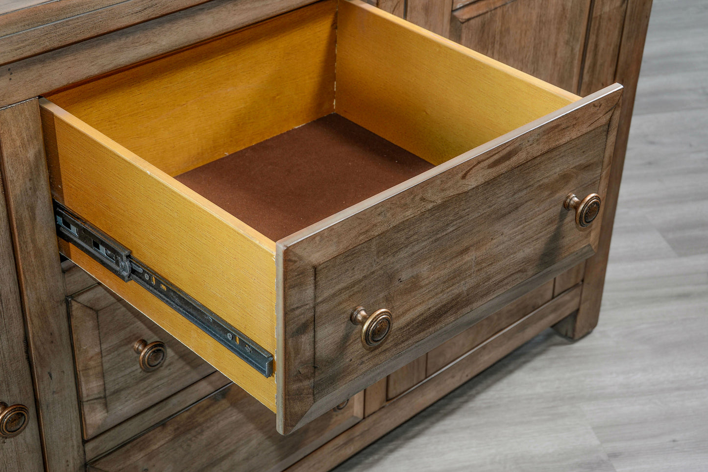 Doe Valley Three Drawers Wood Sideboard