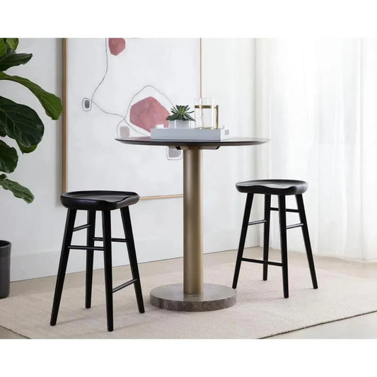 Dominic Wooden TraditionalCounter Stool - LOOMLAN - SUNPAN - Counter Stools