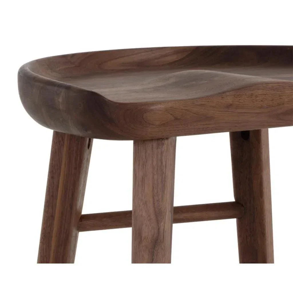 Dominic Wooden TraditionalCounter Stool - LOOMLAN - SUNPAN - Counter Stools