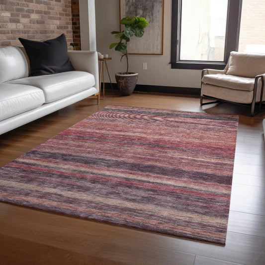 Doravine Orange Washable Indoor - Outdoor Rug - LOOMLAN - LOOMLAN Rugs - Outdoor Rugs