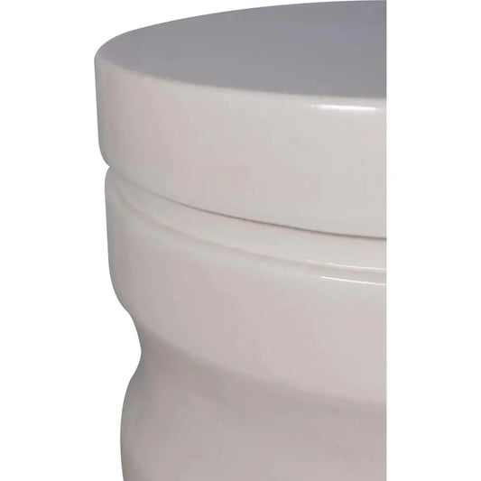 Dune Accent Table - White Outdoor End Table - LOOMLAN - Seasonal Living - Outdoor Side Tables