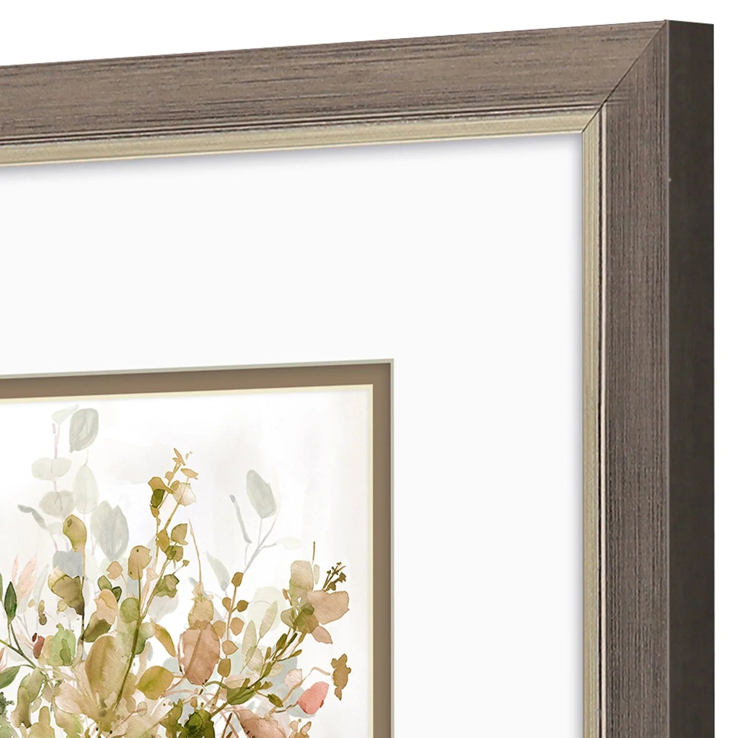 Earthy Garden Green Framed Wall Art 2PC