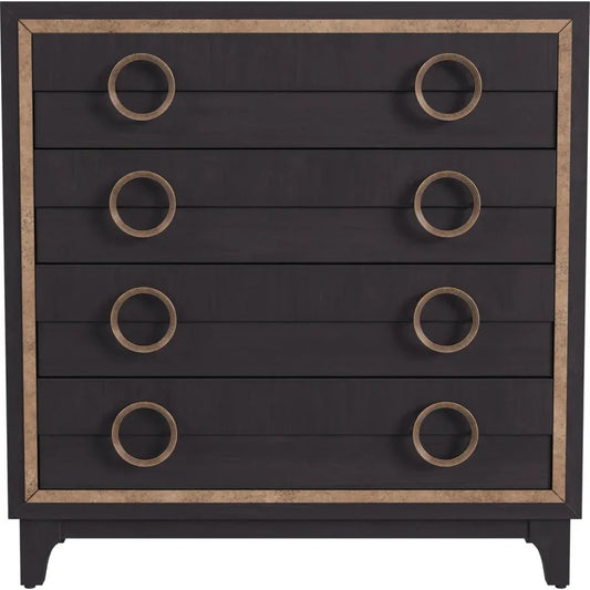 Eaton Wood Black Hall Chest - LOOMLAN - Bassett Mirror - Chests