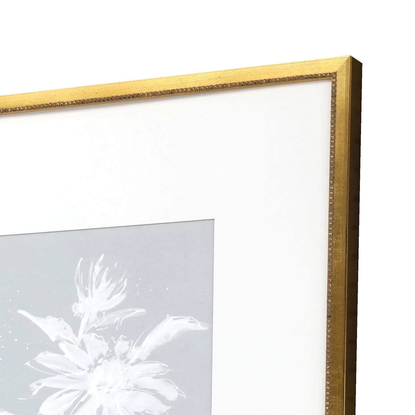 Echinacea Wood Blue Framed Wall Art 4PC