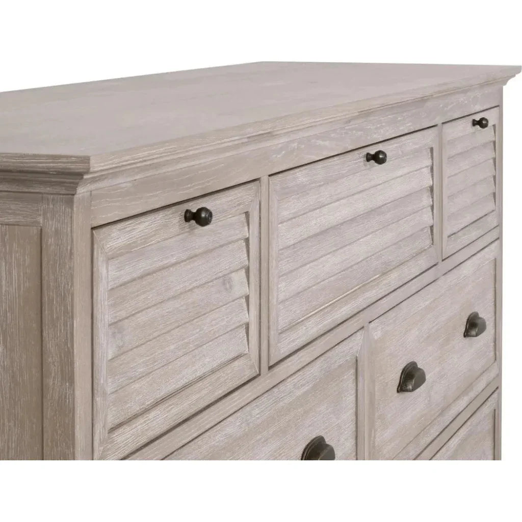 Eden 7 - Drawer Media Dresser Natural Gray - LOOMLAN - Essentials For Living - Dressers