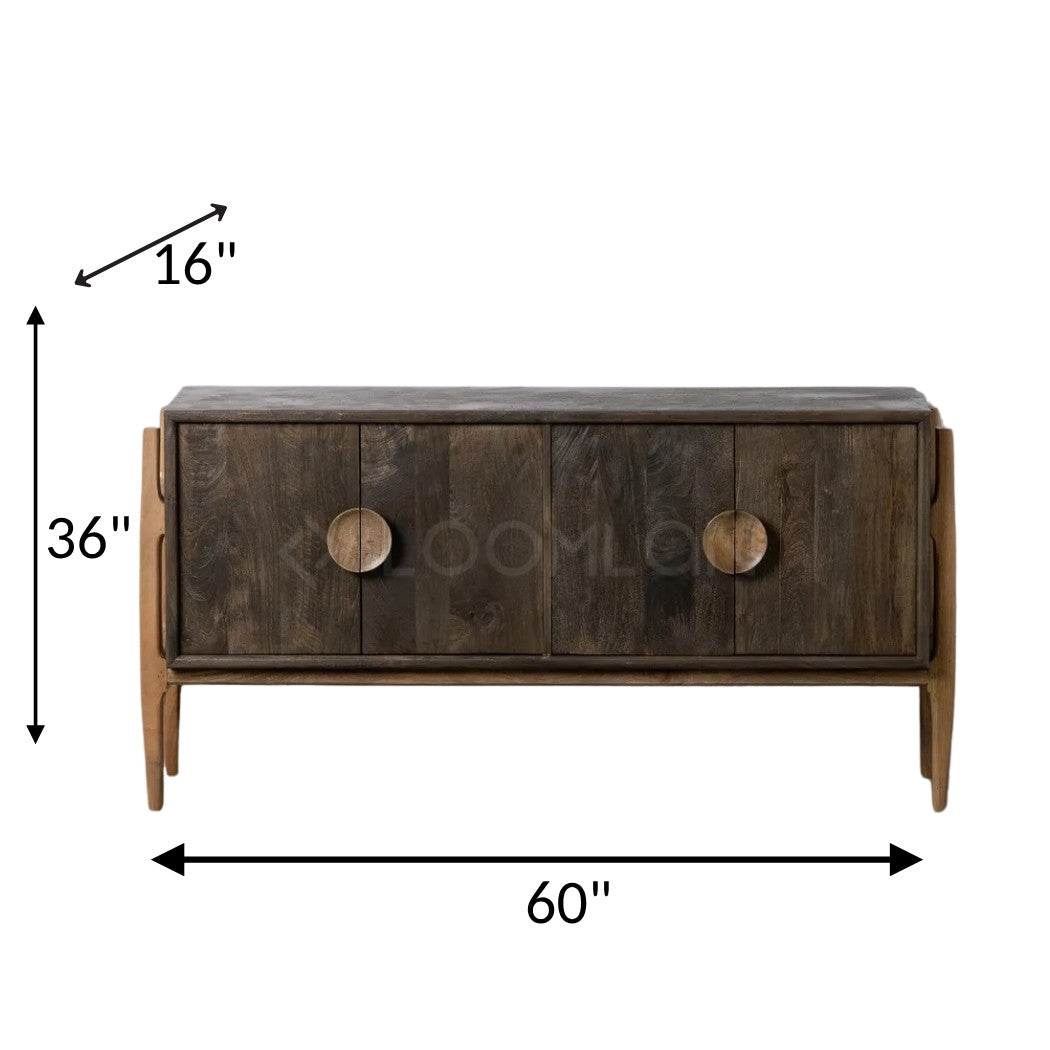 Elaran Four Doors Wood Sideboard