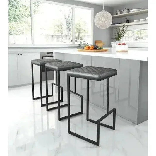 Element Barstool Gray - LOOMLAN - Zuo Modern - Bar Stools