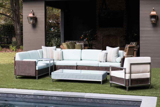 Elements Outdoor Corner Sectional with Loom Back