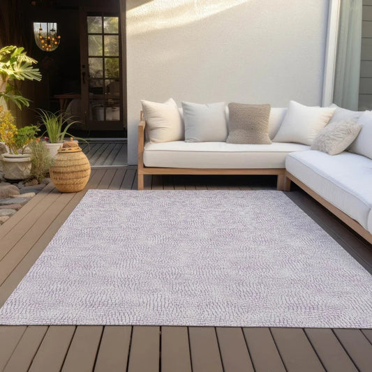 Eleya Purple Washable Indoor-Outdoor Rug-Outdoor Rugs-LOOMLAN Rugs-LOOMLAN