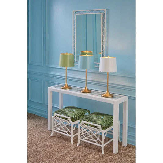 Elkins White Open Framed Wall Mirror - LOOMLAN - Wildwood - Wall Mirrors