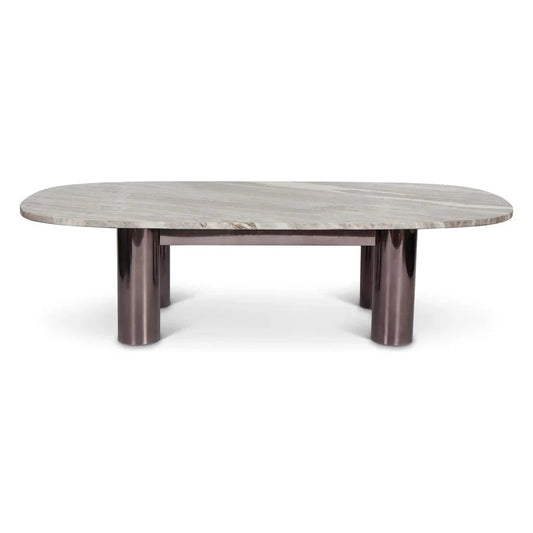 Elliott Marble Top Oval Coffee Table - LOOMLAN - Urbia - Coffee Tables