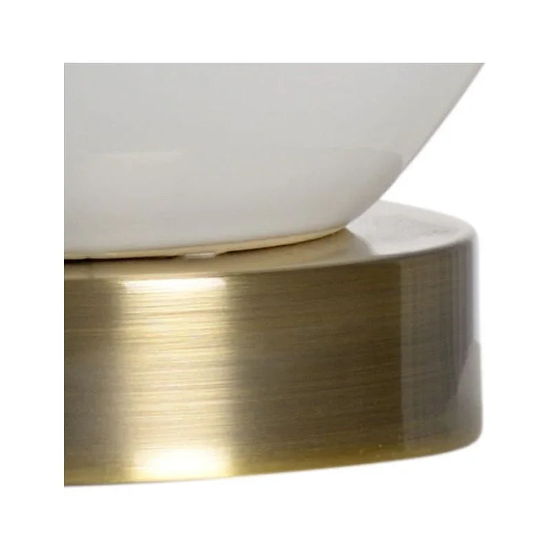 Ellis Ceramic Made White Table Lamp - LOOMLAN - Wildwood - Table Lamps