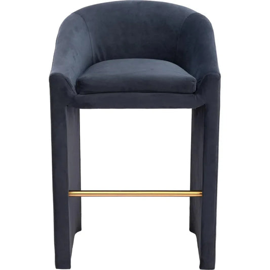 Emas Barstool Midnight Gray - LOOMLAN - Zuo Modern - Bar Stools