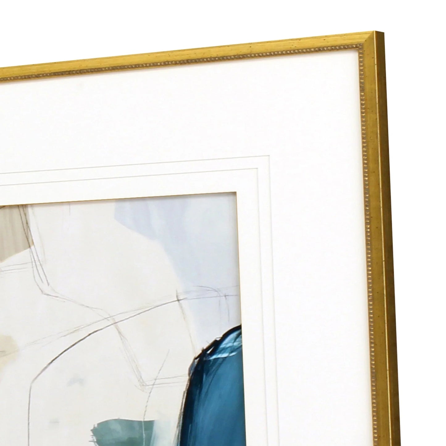 Emerging Wood Blue Framed Wall Art 2PC